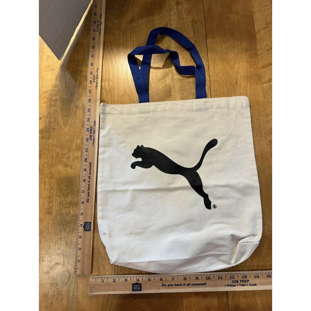 Puma Recycled Beige Tote Forever. Faster. Boston. New